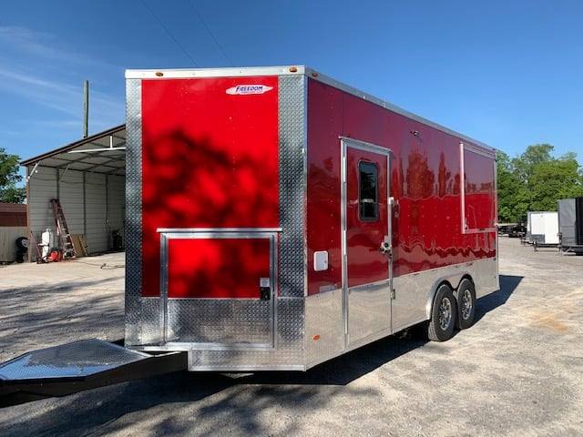 471-8.5-x-20-victory-red-food-vending-concession-trailer-with-restroom-9.jpg 8.5' x 20' Victory Red Food Vending Concession Trailer with Restroom