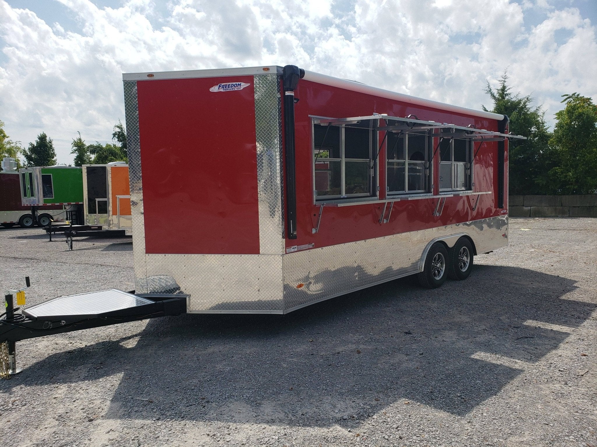 472-8.5-x-20-victory-red-office-trailer-1.jpg 8.5' x 20' Victory Red Office Trailer