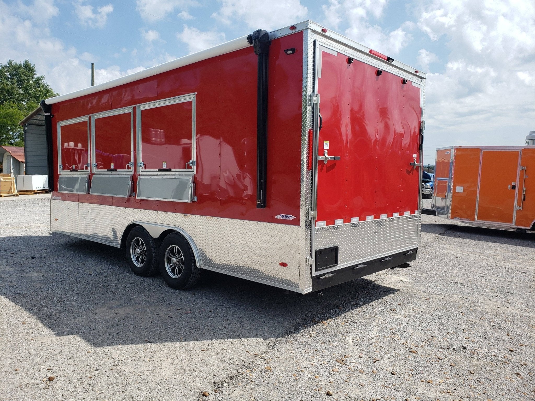 472-8.5-x-20-victory-red-office-trailer-19.jpg 8.5' x 20' Victory Red Office Trailer