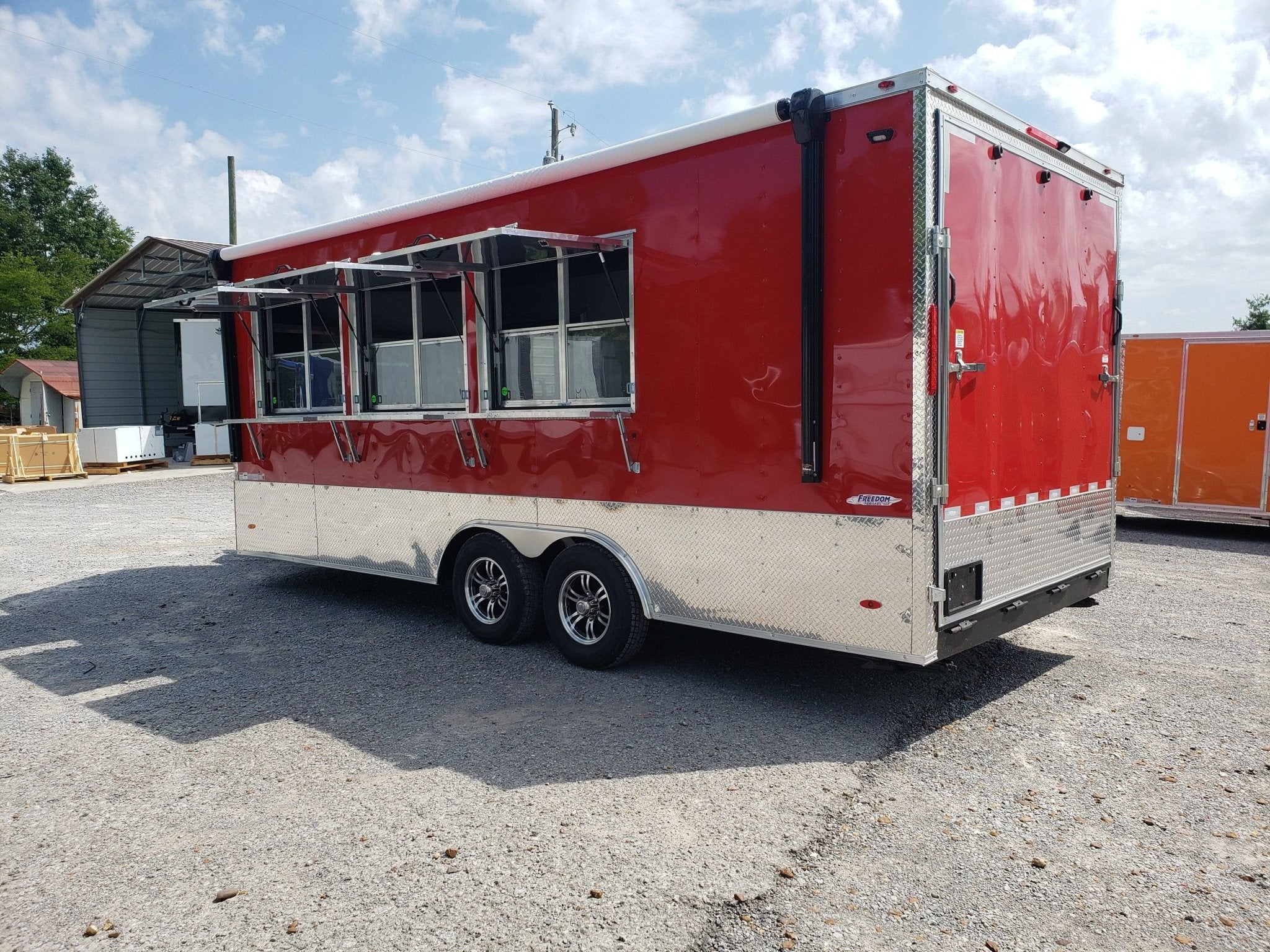 472-8.5-x-20-victory-red-office-trailer-20.jpg 8.5' x 20' Victory Red Office Trailer