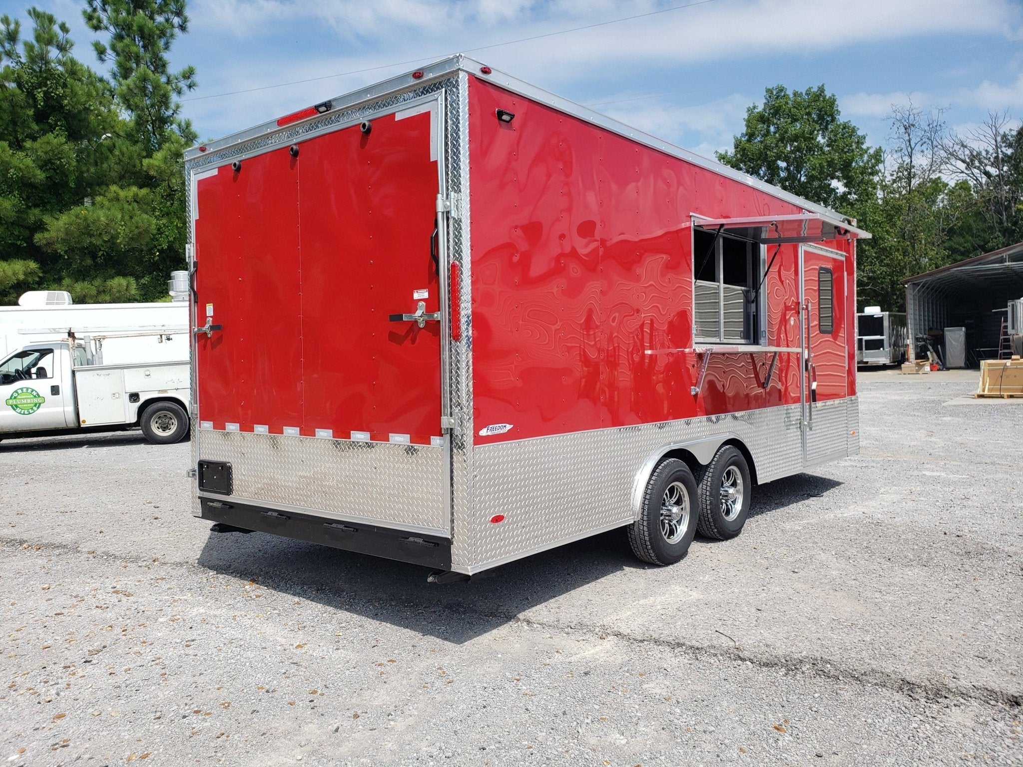 472-8.5-x-20-victory-red-office-trailer-8.jpg 8.5' x 20' Victory Red Office Trailer