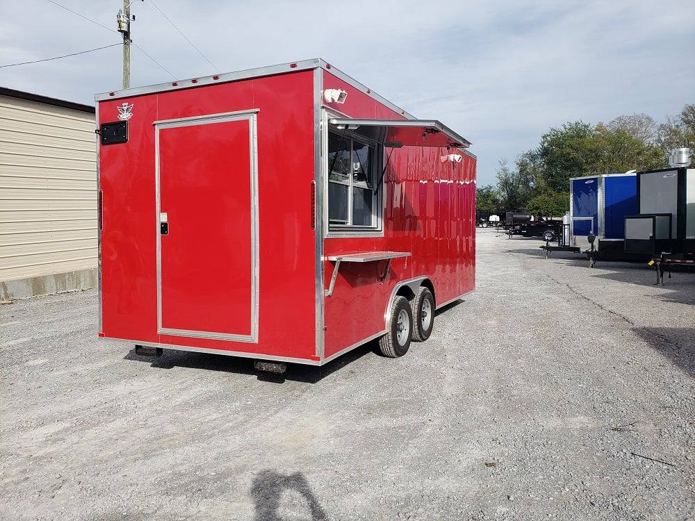 473-8.5-x-20-victory-red-vending-concession-food-trailer-6.jpg 8.5' x 20' Victory Red Vending Concession Food Trailer
