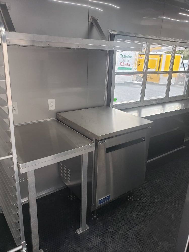 474-8.5-x-20-white-bakery-concession-food-trailer-with-appliances-14.jpg 8.5' x 20' White Bakery Concession Food Trailer With Appliances