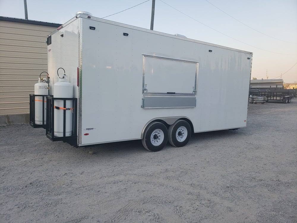 474-8.5-x-20-white-bakery-concession-food-trailer-with-appliances-4.jpg 8.5' x 20' White Bakery Concession Food Trailer With Appliances