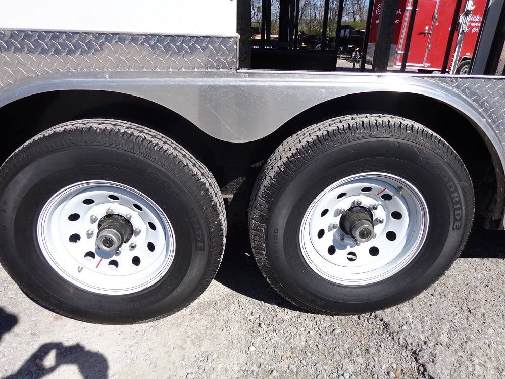 476-8.5-x-20-white-concession-bbq-food-event-trailer-17.jpg 8.5' x 20' White Concession BBQ Food Event Trailer