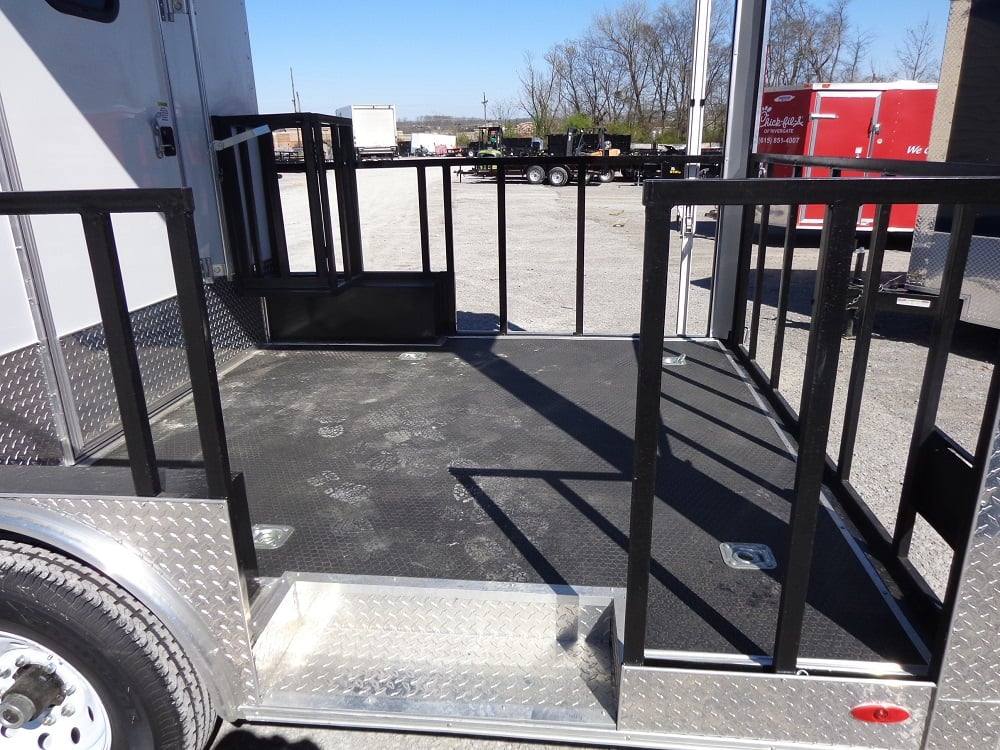 476-8.5-x-20-white-concession-bbq-food-event-trailer-27.jpg 8.5' x 20' White Concession BBQ Food Event Trailer