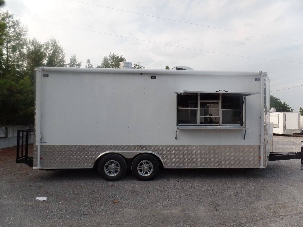 477-8.5-x-20-white-concession-food-event-trailer-1.jpg 8.5' x 20' White Concession Food Event Trailer
