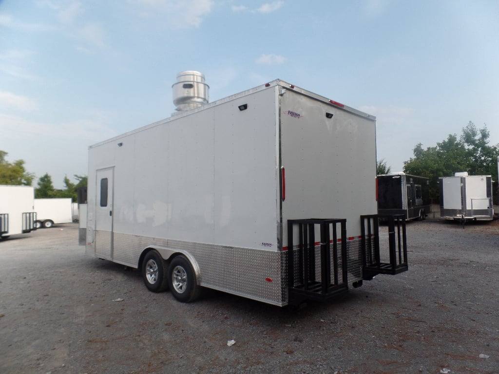 477-8.5-x-20-white-concession-food-event-trailer-23.jpg 8.5' x 20' White Concession Food Event Trailer