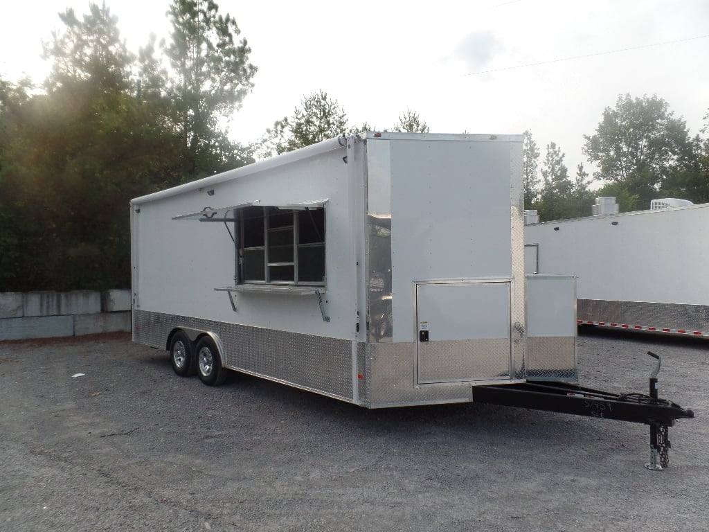 477-8.5-x-20-white-concession-food-event-trailer-6.jpg 8.5' x 20' White Concession Food Event Trailer