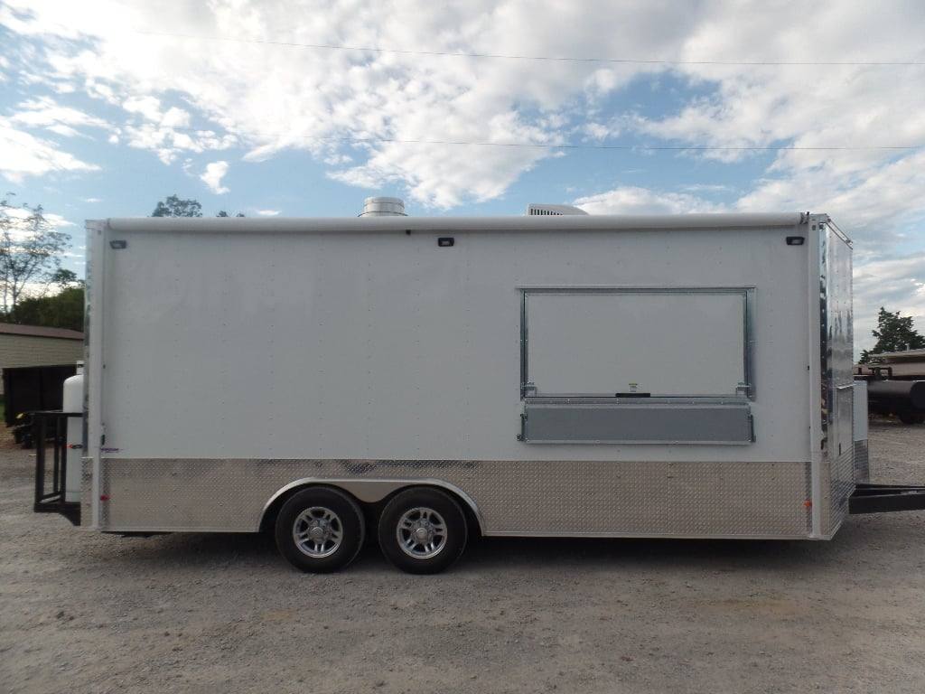 478-8.5-x-20-white-concession-food-event-trailer-with-appliances-12.jpg 8.5' x 20' White Concession Food Event Trailer With Appliances