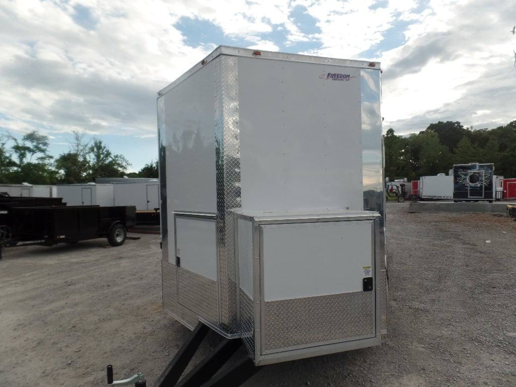 478-8.5-x-20-white-concession-food-event-trailer-with-appliances-2.jpg 8.5' x 20' White Concession Food Event Trailer With Appliances