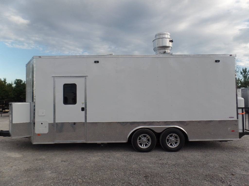 478-8.5-x-20-white-concession-food-event-trailer-with-appliances-5.jpg 8.5' x 20' White Concession Food Event Trailer With Appliances