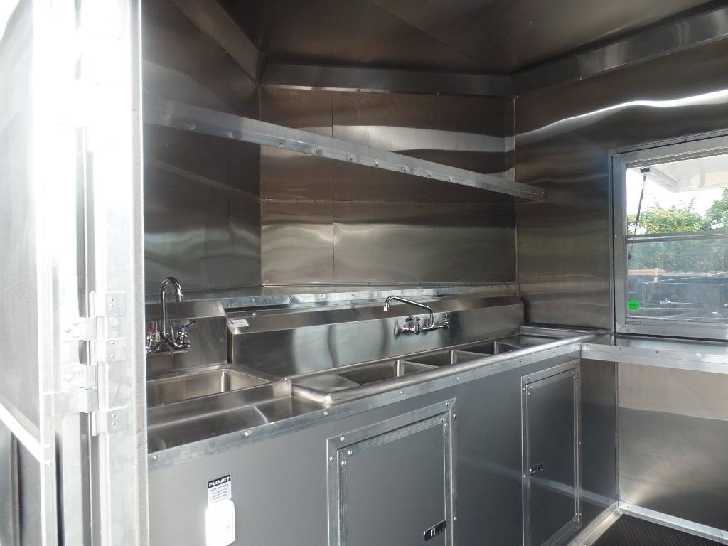 478-8.5-x-20-white-concession-food-event-trailer-with-appliances-6.jpg 8.5' x 20' White Concession Food Event Trailer With Appliances
