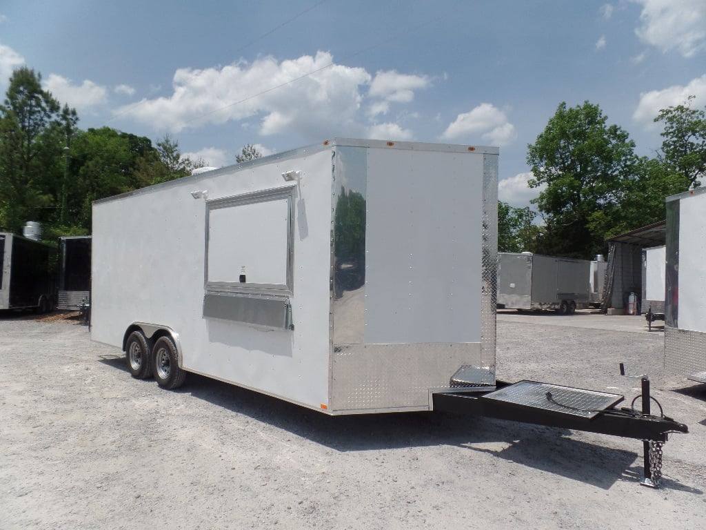 479-8.5-x-20-white-concession-food-trailer-19.jpg 8.5' x 20' White Concession Food Trailer