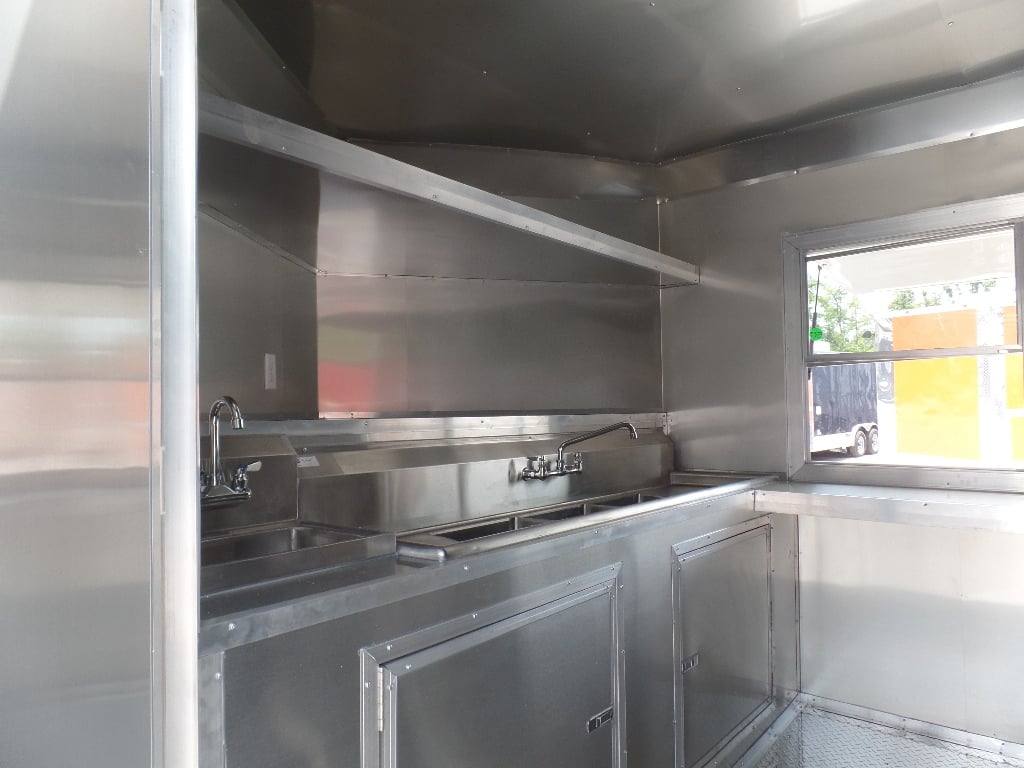479-8.5-x-20-white-concession-food-trailer-4.jpg 8.5' x 20' White Concession Food Trailer