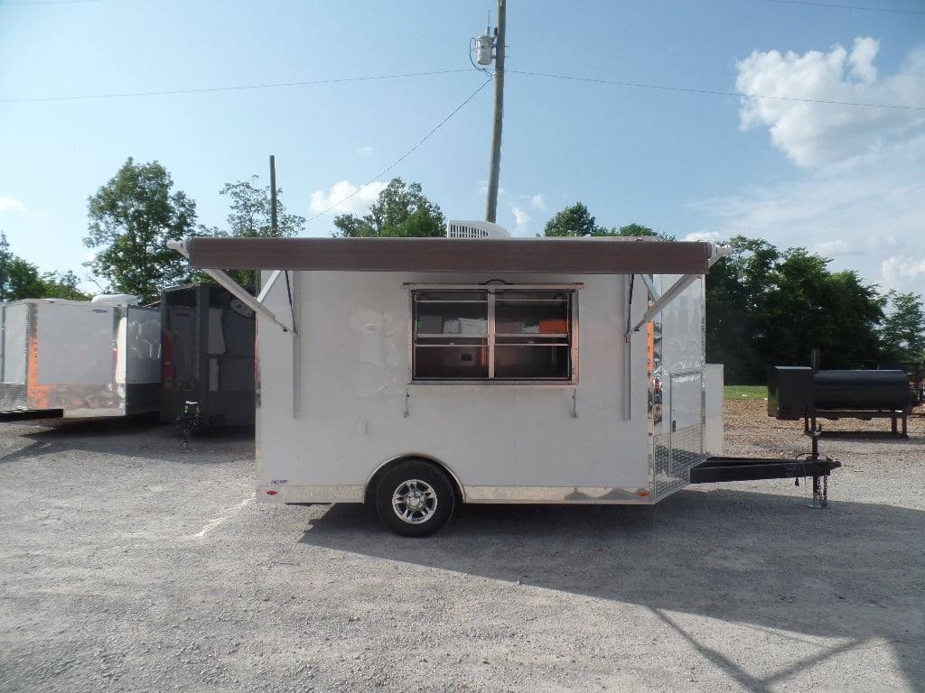 48-8.5-x-12-white-food-catering-concession-trailer-1.jpg 8.5' x 12' White Food Catering Concession Trailer