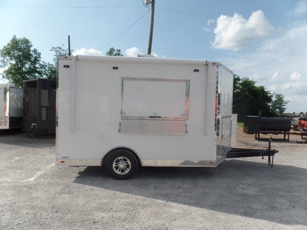 48-8.5-x-12-white-food-catering-concession-trailer-8.jpg 8.5' x 12' White Food Catering Concession Trailer