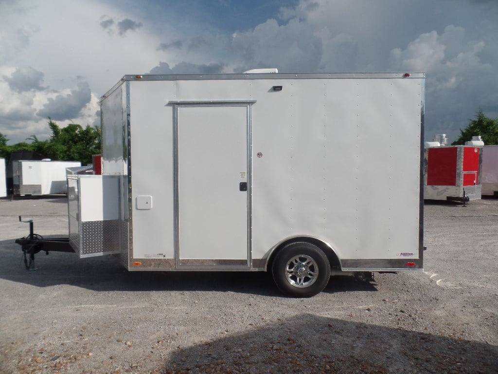 48-8.5-x-12-white-food-catering-concession-trailer-9.jpg 8.5' x 12' White Food Catering Concession Trailer