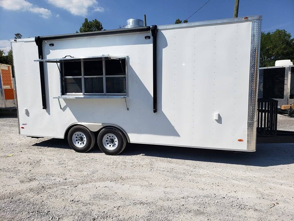 481-8.5-x-20-white-concession-food-trailer-1.jpg 8.5' x 20' White Concession Food Trailer