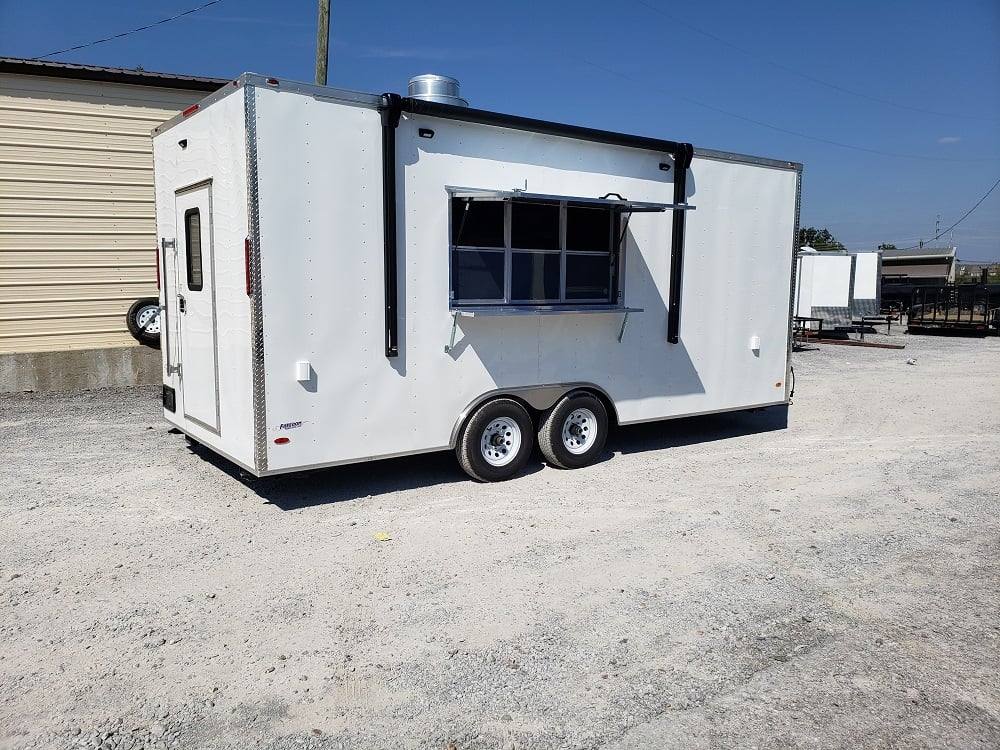 481-8.5-x-20-white-concession-food-trailer-9.jpg 8.5' x 20' White Concession Food Trailer