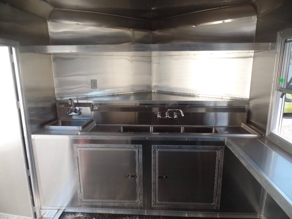 482-8.5-x-20-white-concession-food-trailer-with-appliances-18.jpg 8.5' x 20' White Concession Food Trailer With Appliances