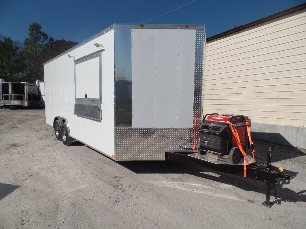 482-8.5-x-20-white-concession-food-trailer-with-appliances-32.jpg 8.5' x 20' White Concession Food Trailer With Appliances