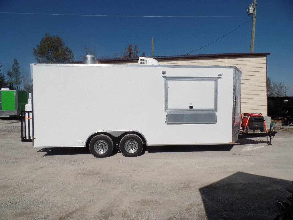 482-8.5-x-20-white-concession-food-trailer-with-appliances-34.jpg 8.5' x 20' White Concession Food Trailer With Appliances