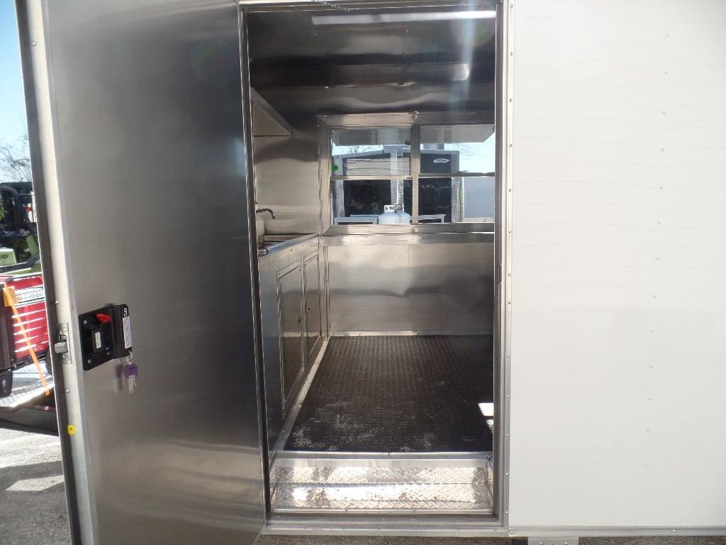 482-8.5-x-20-white-concession-food-trailer-with-appliances-4.jpg 8.5' x 20' White Concession Food Trailer With Appliances