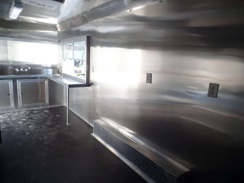 482-8.5-x-20-white-concession-food-trailer-with-appliances-5.jpg 8.5' x 20' White Concession Food Trailer With Appliances