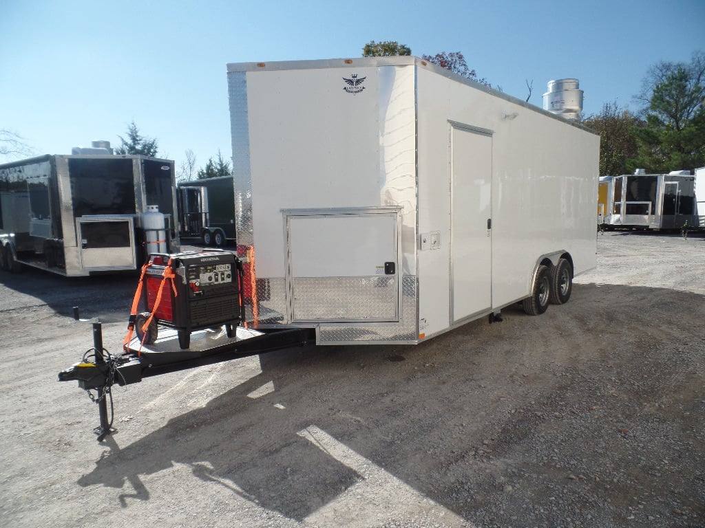 482-8.5-x-20-white-concession-food-trailer-with-appliances-6.jpg 8.5' x 20' White Concession Food Trailer With Appliances