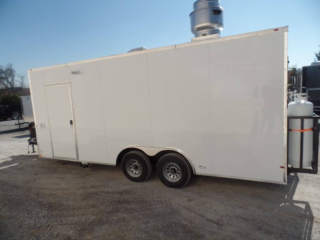 482-8.5-x-20-white-concession-food-trailer-with-appliances-8.jpg 8.5' x 20' White Concession Food Trailer With Appliances