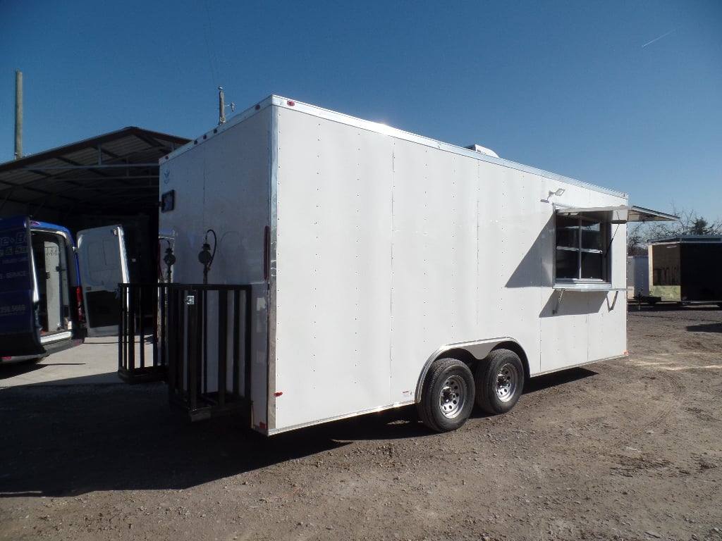 483-8.5-x-20-white-concession-food-trailer-with-appliances-16.jpg 8.5' x 20' White Concession Food Trailer With Appliances
