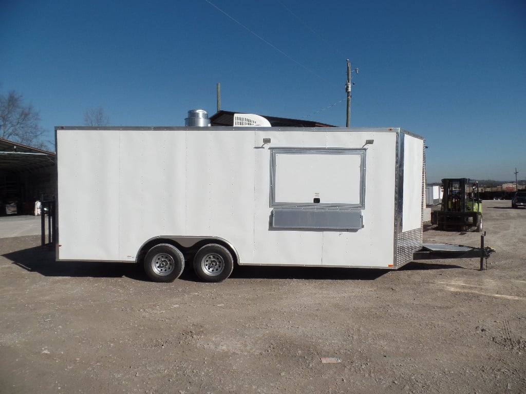 483-8.5-x-20-white-concession-food-trailer-with-appliances-17.jpg 8.5' x 20' White Concession Food Trailer With Appliances