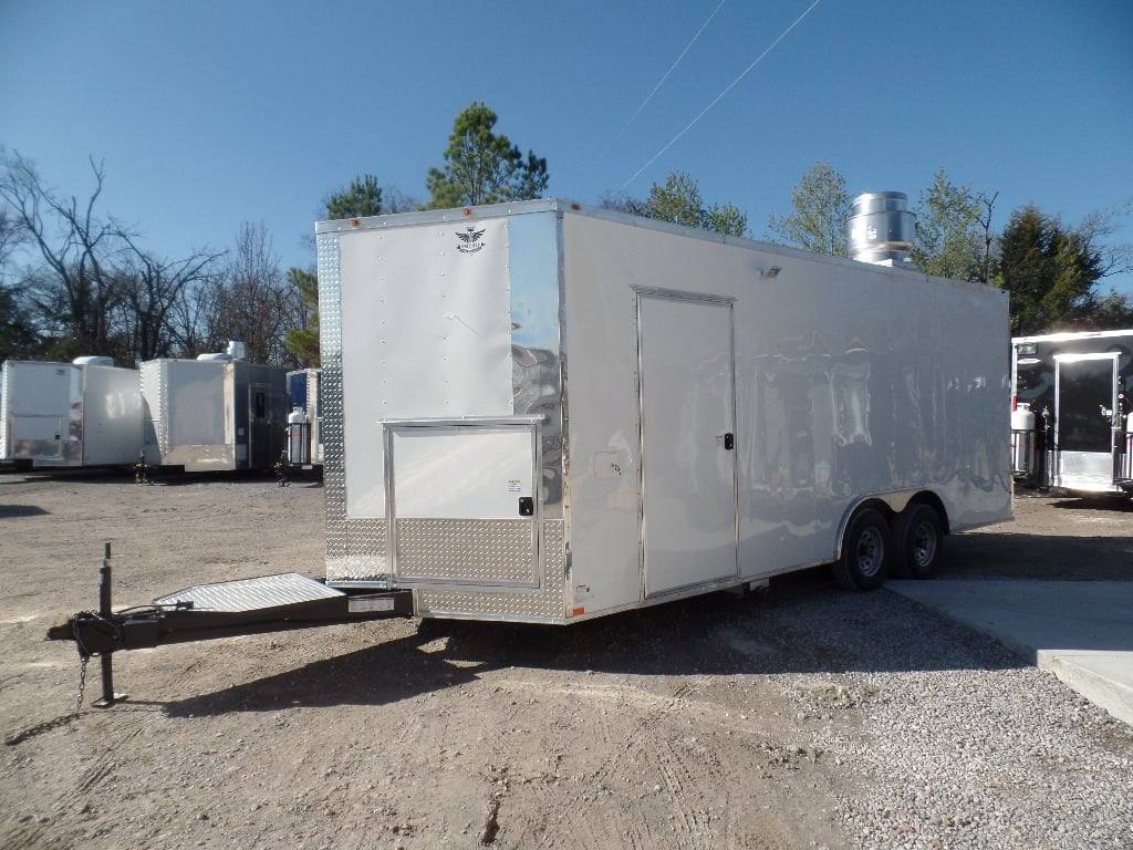 483-8.5-x-20-white-concession-food-trailer-with-appliances-20.jpg 8.5' x 20' White Concession Food Trailer With Appliances
