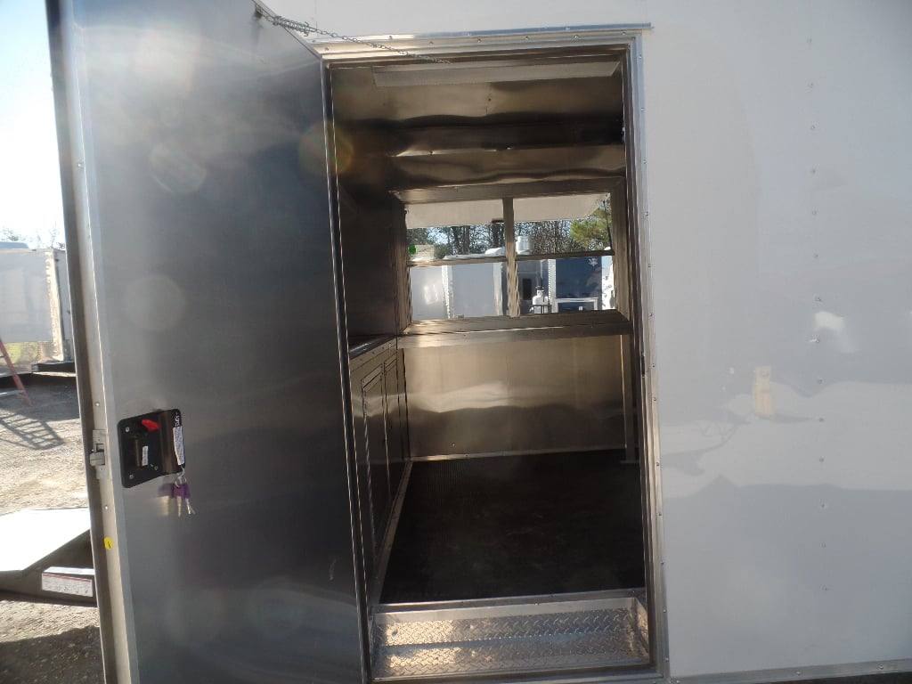 483-8.5-x-20-white-concession-food-trailer-with-appliances-22.jpg 8.5' x 20' White Concession Food Trailer With Appliances