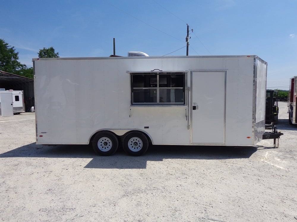 484-8.5-x-20-white-concession-food-trailer-with-appliances-21.jpg 8.5' x 20' White Concession Food Trailer With Appliances