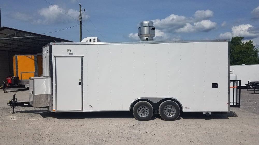485-8.5-x-20-white-concession-food-trailer-with-appliances-10.jpg 8.5' x 20' White Concession Food Trailer with Appliances