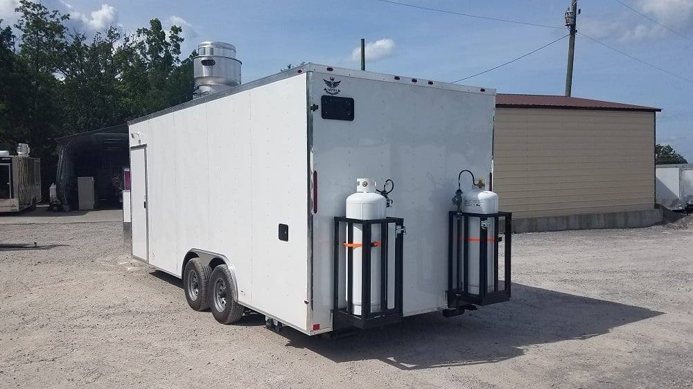 485-8.5-x-20-white-concession-food-trailer-with-appliances-12.jpg 8.5' x 20' White Concession Food Trailer with Appliances