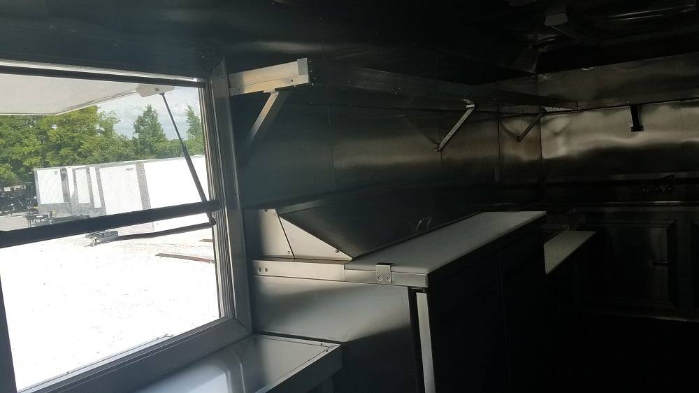 485-8.5-x-20-white-concession-food-trailer-with-appliances-14.jpg 8.5' x 20' White Concession Food Trailer with Appliances