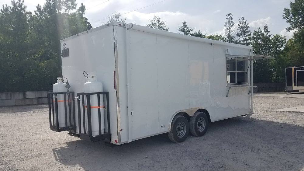 485-8.5-x-20-white-concession-food-trailer-with-appliances-17.jpg 8.5' x 20' White Concession Food Trailer with Appliances