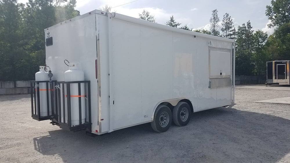 485-8.5-x-20-white-concession-food-trailer-with-appliances-25.jpg 8.5' x 20' White Concession Food Trailer with Appliances