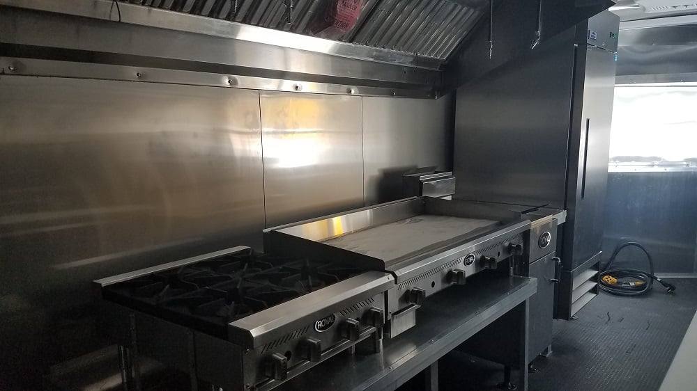 485-8.5-x-20-white-concession-food-trailer-with-appliances-28.jpg 8.5' x 20' White Concession Food Trailer with Appliances