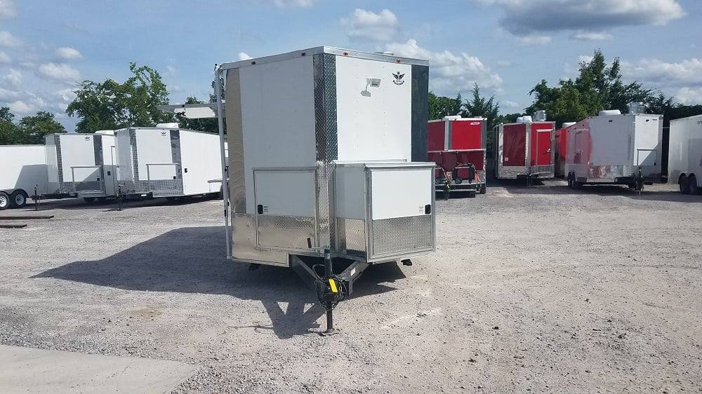 485-8.5-x-20-white-concession-food-trailer-with-appliances-3.jpg 8.5' x 20' White Concession Food Trailer with Appliances