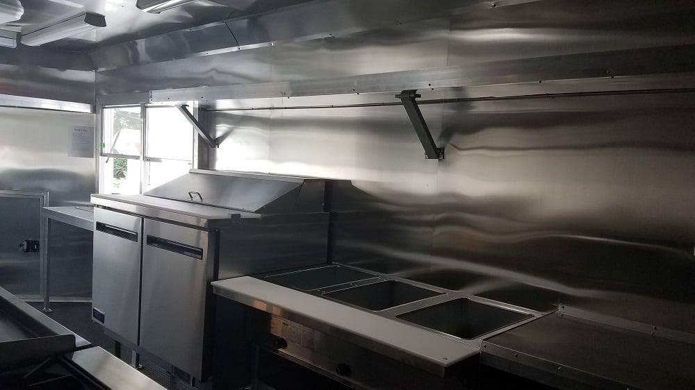 485-8.5-x-20-white-concession-food-trailer-with-appliances-6.jpg 8.5' x 20' White Concession Food Trailer with Appliances