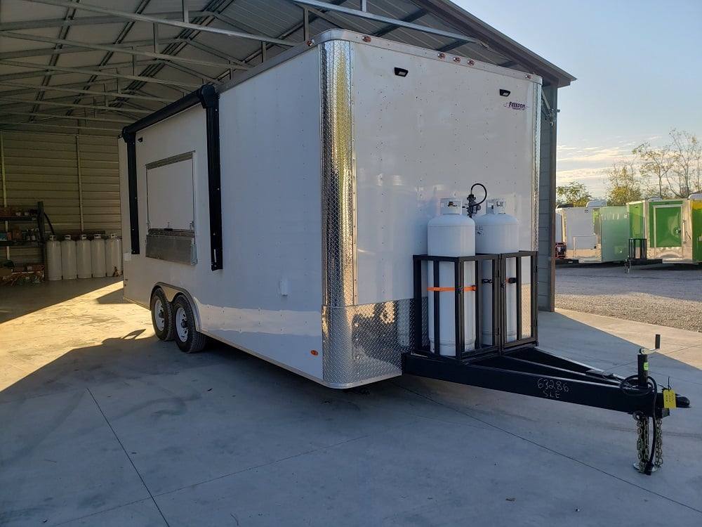 486-8.5-x-20-white-concession-food-trailer-with-appliances-1.jpg 8.5' x 20' White Concession Food Trailer With Appliances