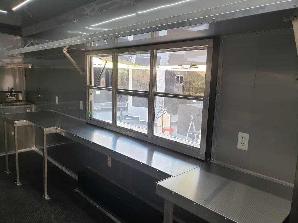 486-8.5-x-20-white-concession-food-trailer-with-appliances-10.jpg 8.5' x 20' White Concession Food Trailer With Appliances