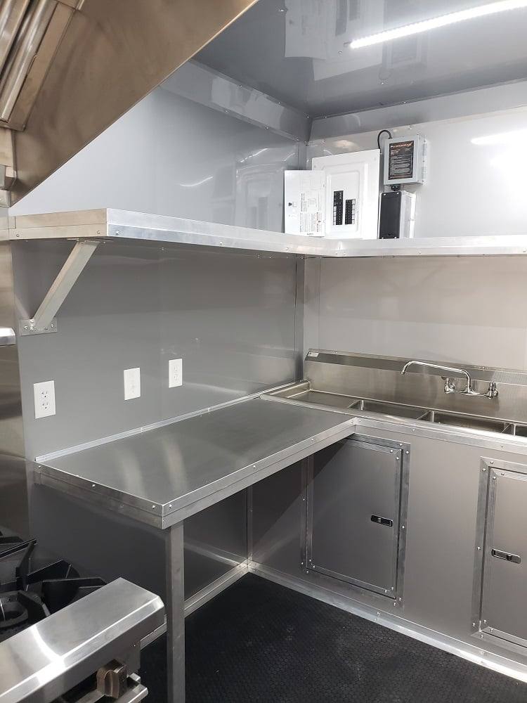 486-8.5-x-20-white-concession-food-trailer-with-appliances-14.jpg 8.5' x 20' White Concession Food Trailer With Appliances