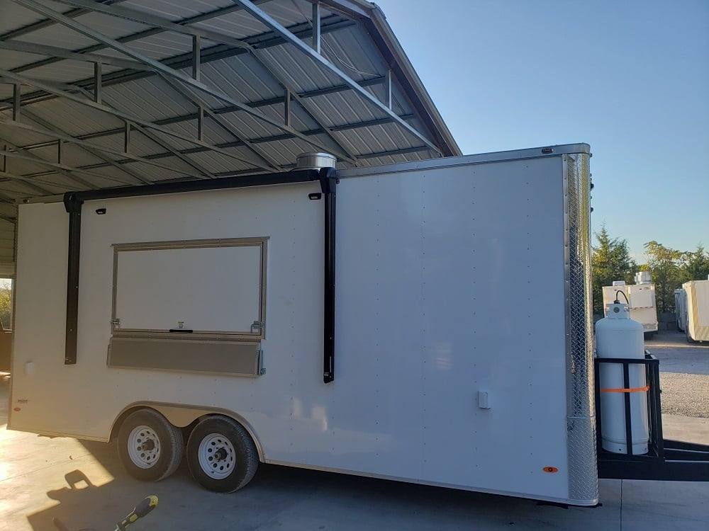 486-8.5-x-20-white-concession-food-trailer-with-appliances-15.jpg 8.5' x 20' White Concession Food Trailer With Appliances