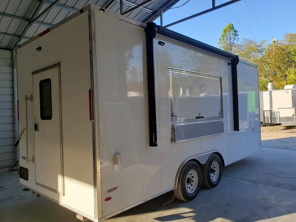 486-8.5-x-20-white-concession-food-trailer-with-appliances-21.jpg 8.5' x 20' White Concession Food Trailer With Appliances