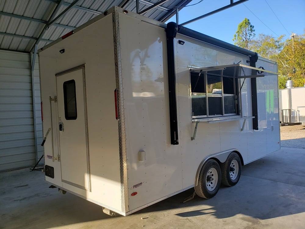 486-8.5-x-20-white-concession-food-trailer-with-appliances-5.jpg 8.5' x 20' White Concession Food Trailer With Appliances